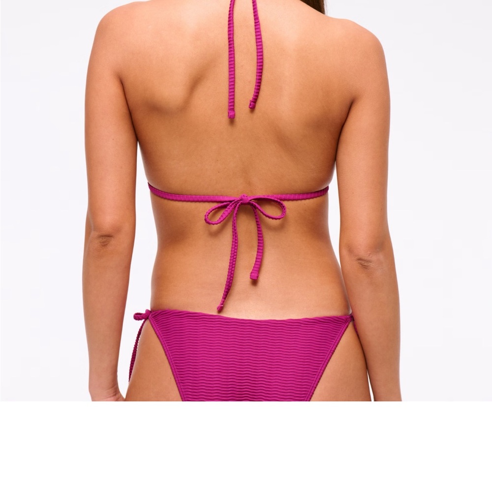 NWT Abercrombie pink string cheeky bikini - Picture 2 of 3